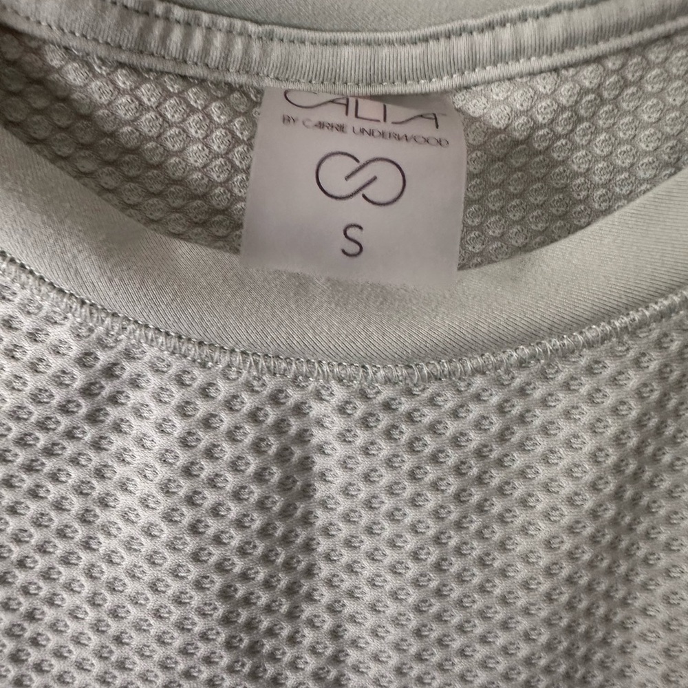 CALIA by Carrie Underwood Women's Renew Arches Mesh Tank Top Set Rust & Lt Green - Picture 4 of 7